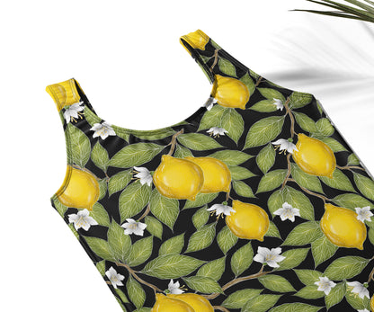 Limited Edition Swimsuits - UV resistant - Handmade in London - Limoni Midnight Black