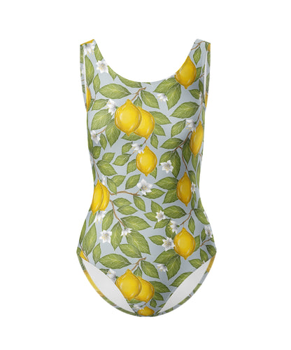 Limited Edition Swimsuits - UV resistant - Handmade in London - Limoni Sky Blue