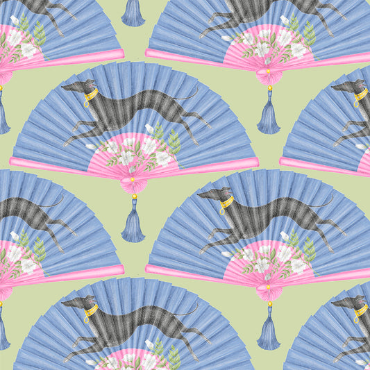 No.1 Dog Fan Greyhound Pattern Wallpaper