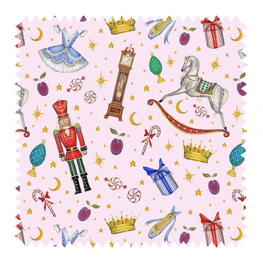 Nutcracker in Sugar Plum Pink Fabric