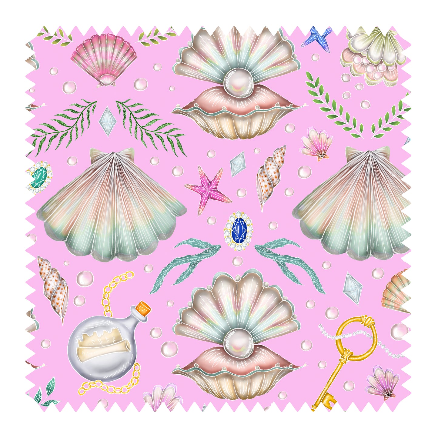 Pearl's Fantasy Candy Pink Fabric