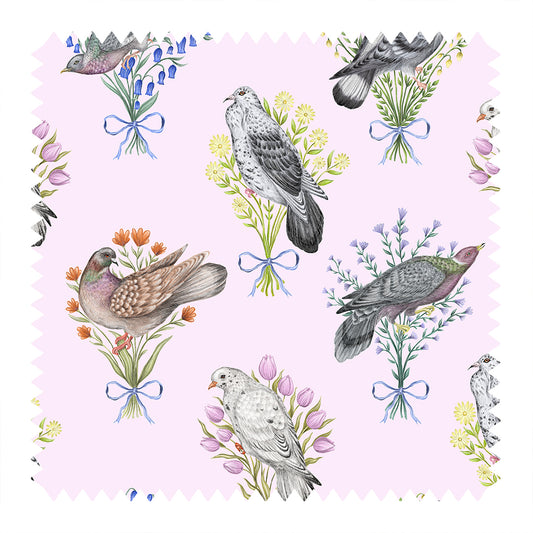 Pigeon Pals 2.0 Perfect Pink Fabric