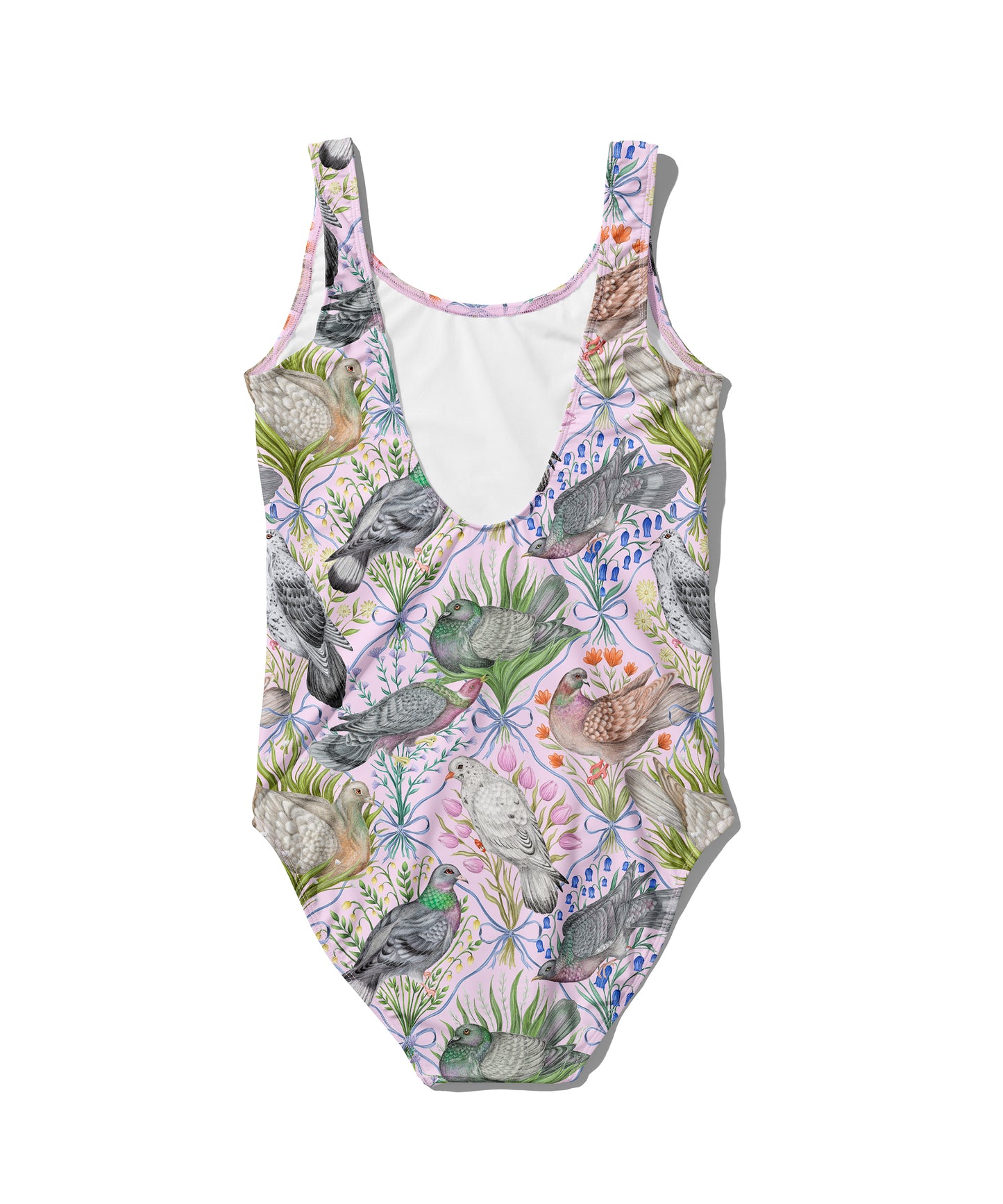 Limited Edition Swimsuits - UV resistant - Handmade in London - Pigeon Pals Pattern