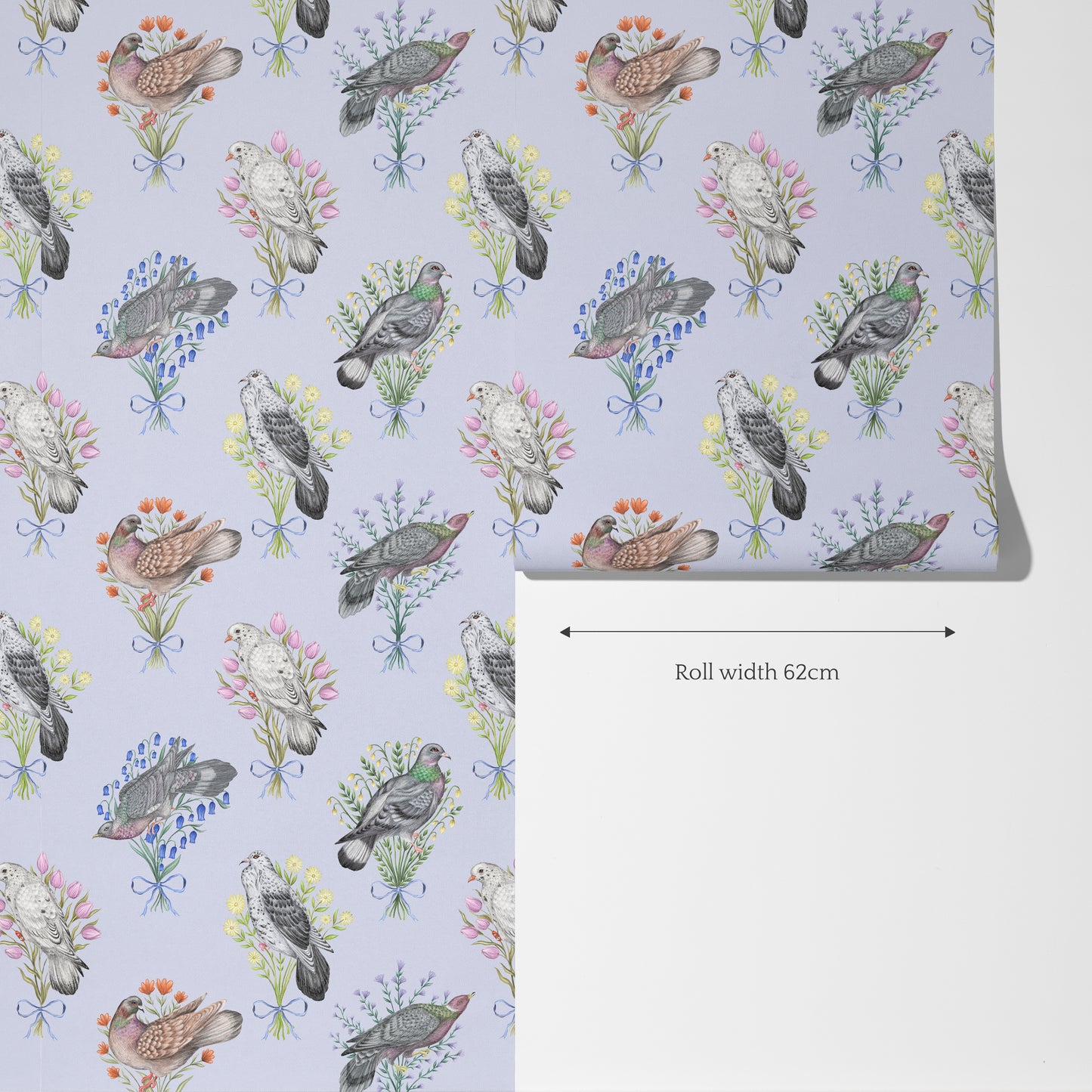 Pigeon Pals 2.0 Powder Blue Wallpaper
