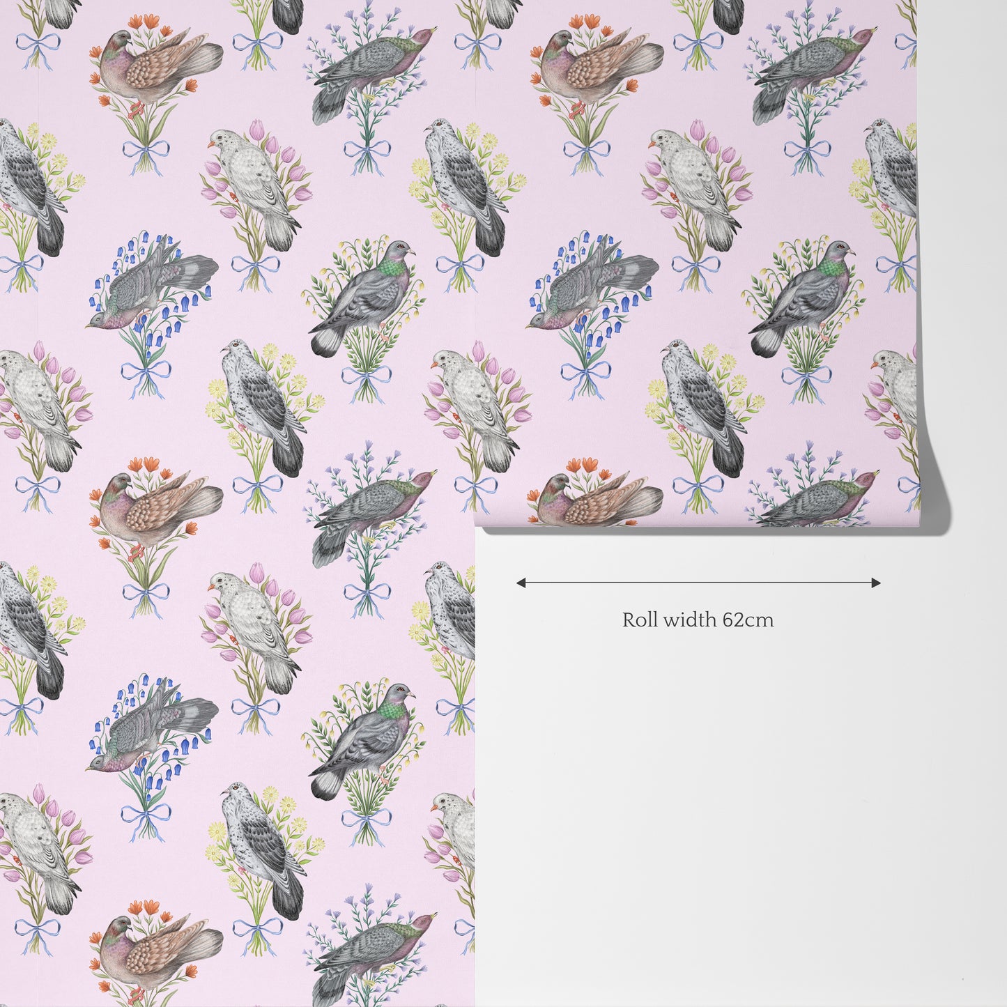 Pigeon Pals 2.0 Perfect Pink Wallpaper