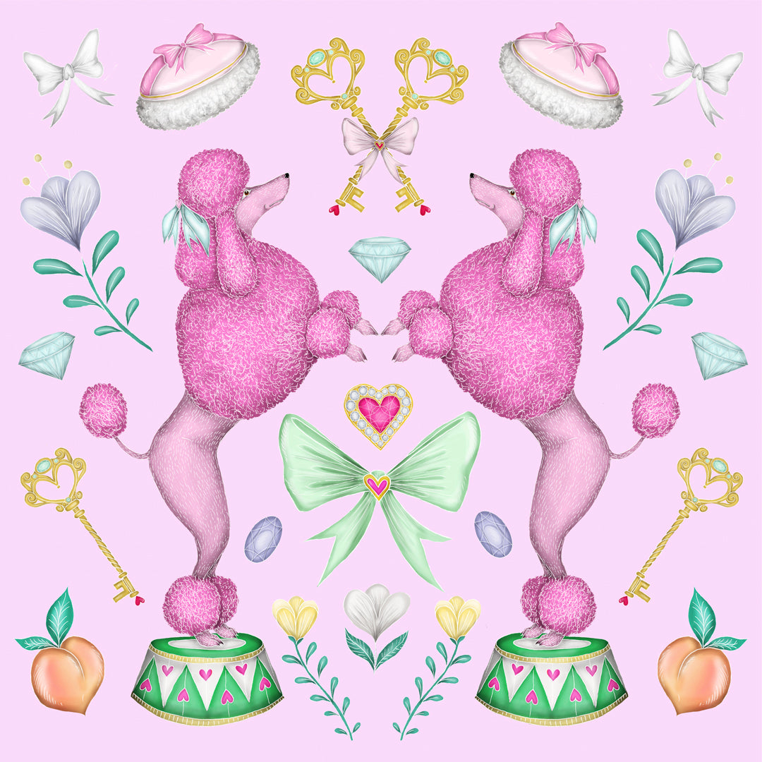 Pink Poodle Parlour Fine Art Print