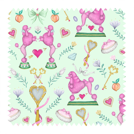 Poodle Parlour in Retro Green Fabric