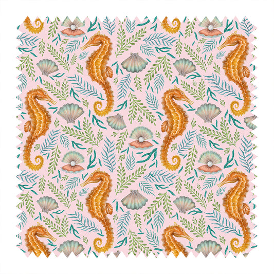 Royal Reef in Coral Pink Fabric