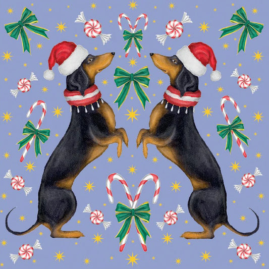 Christmas Sausages Christmas Cards - 5 Cards